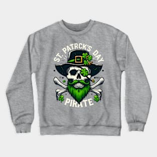 St. Patrick’s Pirate Skull Crewneck Sweatshirt